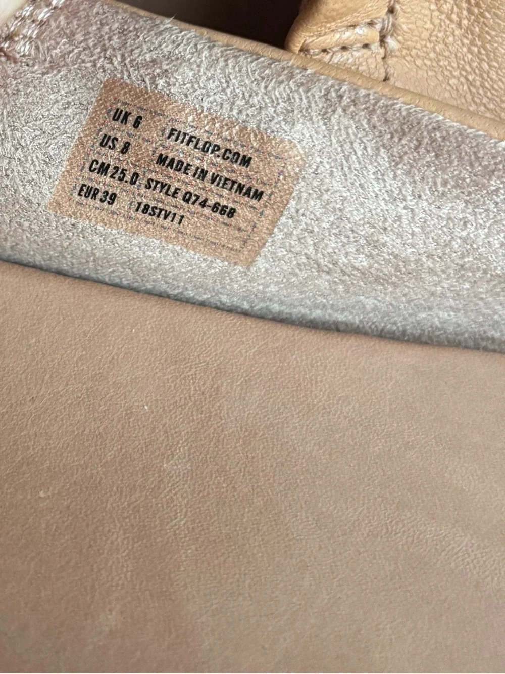 FITFLOP ALLEGRO SLIP-ON FLATS - neutral/tan - 8